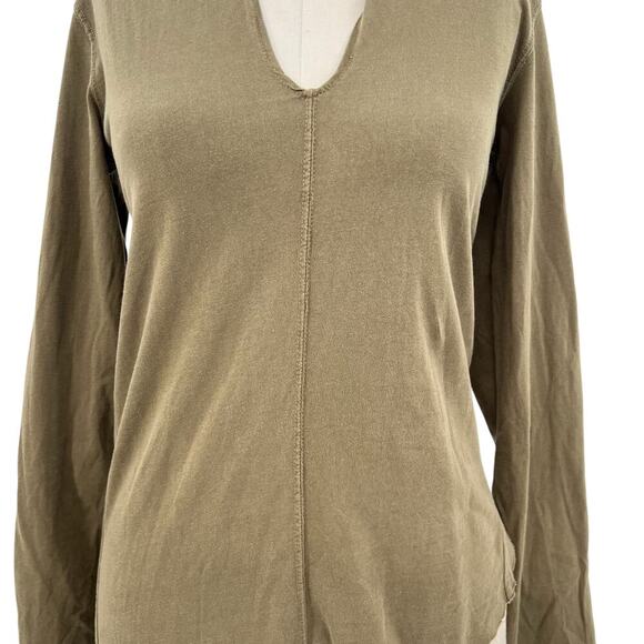 Owens’ Slab‎ by Rick Owens Asymmetrical Long Sleeve Tee Green Size Small - Picture 3 of 15